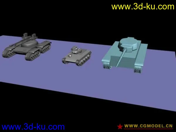坦克三个模型的图片1