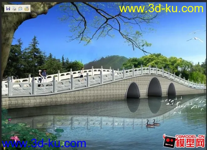 多孔桥模型的图片1