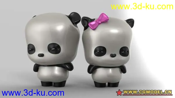 超可爱超囧小熊猫模型的图片1