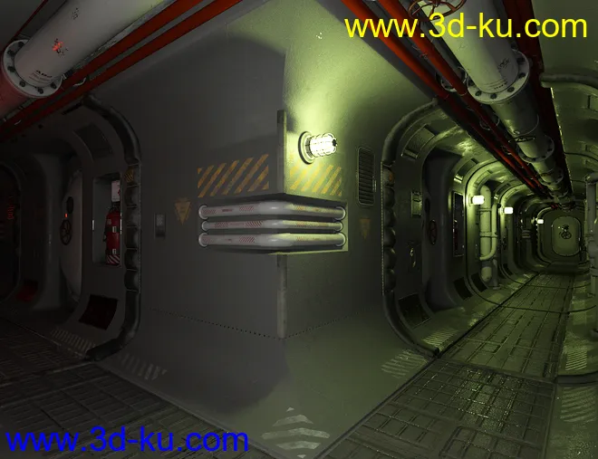 Submarine Corridor Kit模型的图片3