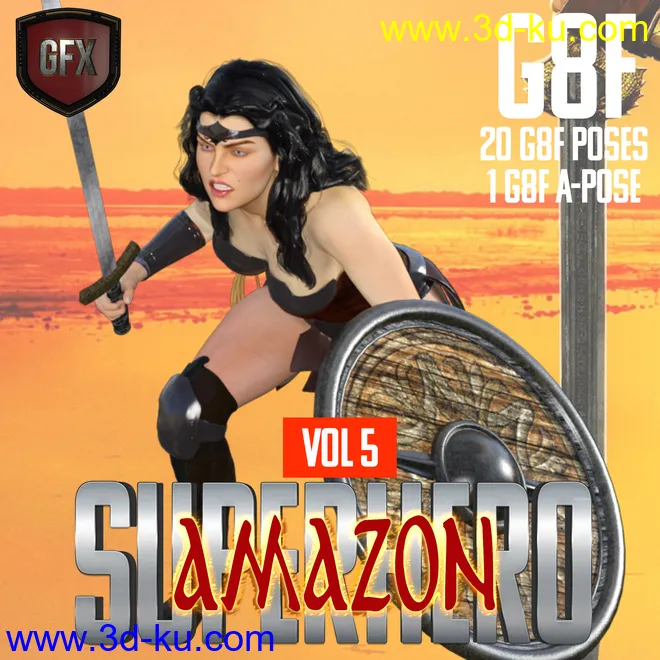 SuperHero Amazon for G8F Volume 5模型的图片1