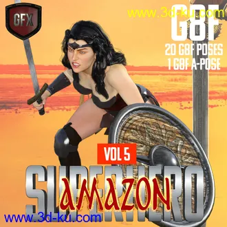 3D打印模型SuperHero Amazon for G8F Volume 5的图片