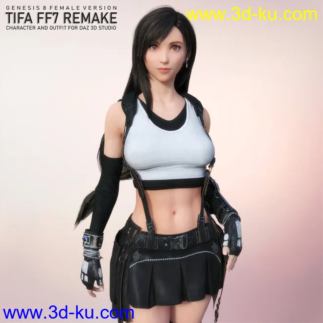 Tifa For Genesis 8 Female模型的图片1