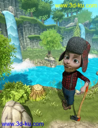 3D打印模型Toon IBL - Cartoon Forest HDRI的图片