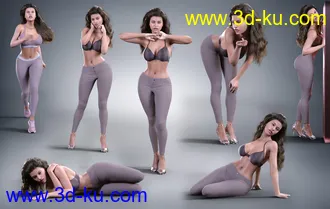 3D打印模型Z Natural Form Breast Shape and Squishes Mega Set for Genesis 8 and 8.1 Female的图片