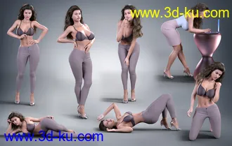 3D打印模型Z Natural Form Breast Shape and Squishes Mega Set for Genesis 8 and 8.1 Female的图片