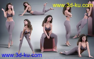 3D打印模型Z Natural Form Breast Shape and Squishes Mega Set for Genesis 8 and 8.1 Female的图片