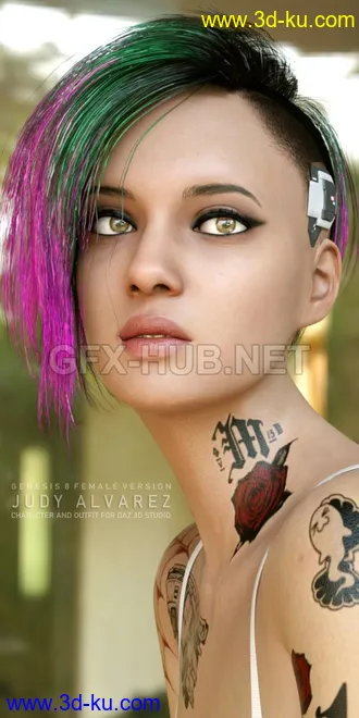 3D打印模型CP2077 Judy Alvarez for G8F的图片