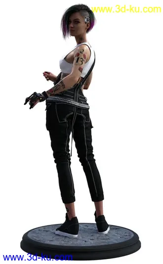 3D打印模型Cyberpunk 2077 Judy Alvarez In Daz G8F的图片