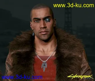 3D打印模型Cyberpunk 2077 River Ward in Daz G8M V4的图片