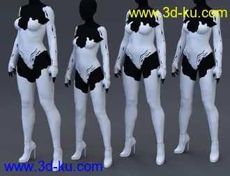 3D打印模型Cyberpunk Unlimited Outfit for Genesis 8 and 8.1 Females的图片