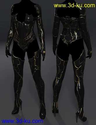 3D打印模型Cyberpunk Unlimited Outfit for Genesis 8 and 8.1 Females的图片