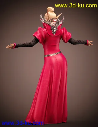 3D打印模型dForce Silver Elf Outfit for Genesis 8 and 8.1 Females的图片