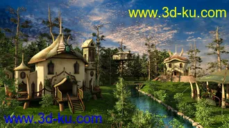 3D打印模型Elf Village and World Builder的图片