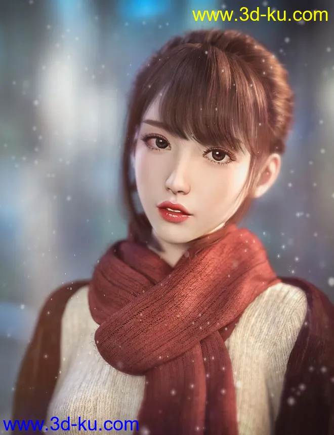 Gu Yu and Gu Yu Hair for Genesis 8.1 Female模型的图片3