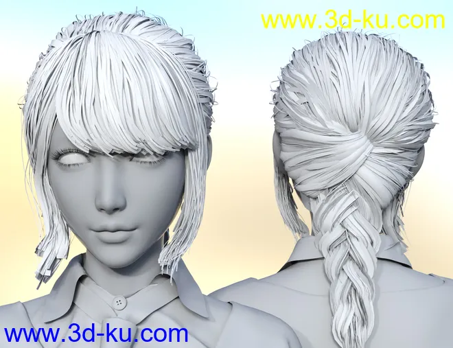 Gu Yu and Gu Yu Hair for Genesis 8.1 Female模型的图片10