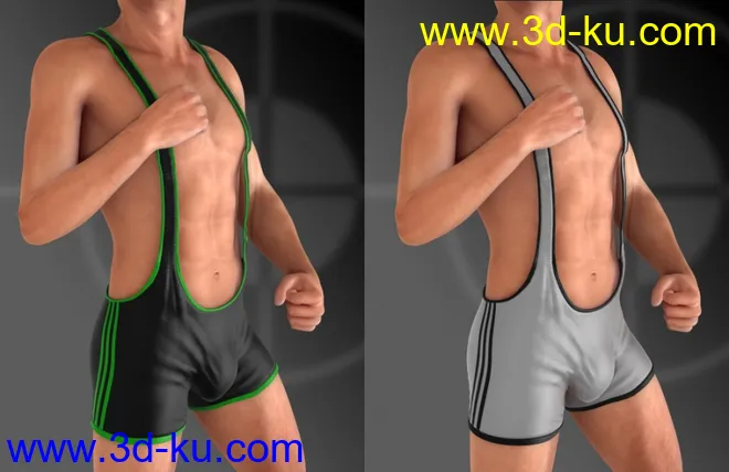 Mec4D Wrestler Suit for Genesis 2 Male(s)模型的图片3