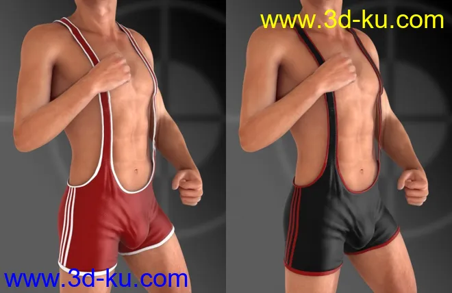 Mec4D Wrestler Suit for Genesis 2 Male(s)模型的图片4