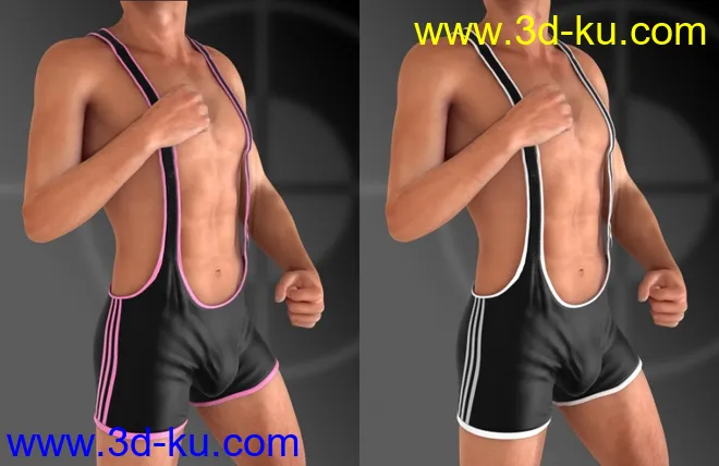 Mec4D Wrestler Suit for Genesis 2 Male(s)模型的图片5