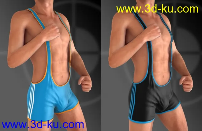 Mec4D Wrestler Suit for Genesis 2 Male(s)模型的图片6