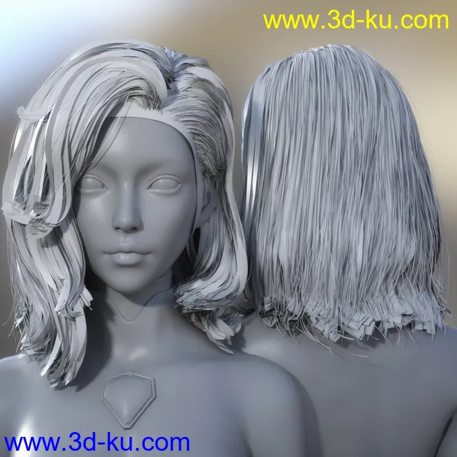 Rera and Rera Hair for Genesis 8 Females模型的图片9