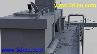 3D打印模型SciFi Rooftop CyberPunk的图片