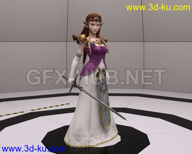 Twilight Princess Zelda for G8F and G8.1F模型的图片1