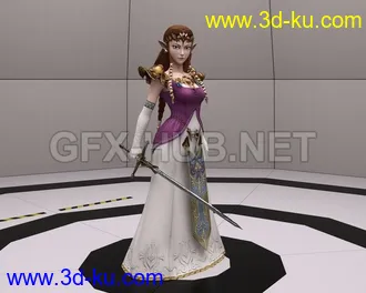 3D打印模型Twilight Princess Zelda for G8F and G8.1F的图片