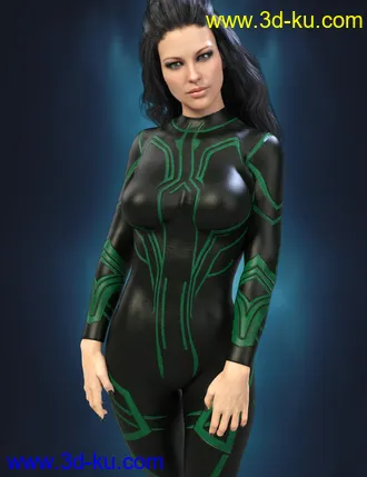 3D打印模型X-Fashion Sci Bodysuit for Genesis 8 Female(s)的图片