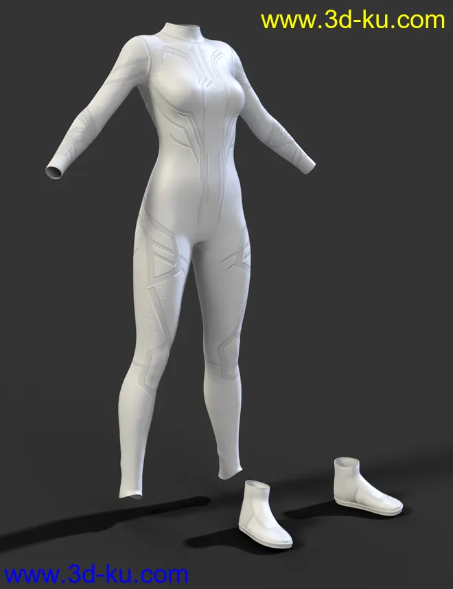 X-Fashion Sci Bodysuit for Genesis 8 Female(s)模型的图片5