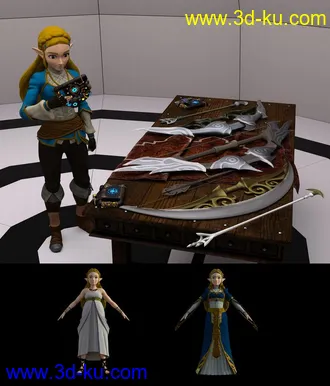 3D打印模型BotW Zelda for G8F and G8.1F的图片