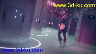 3D打印模型Cyberpunk Hall的图片