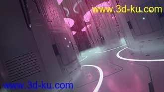 3D打印模型Cyberpunk Hall的图片