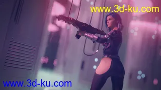 3D打印模型Cyberpunk Hall的图片