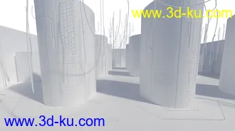 3D打印模型Cyberpunk Hall的图片