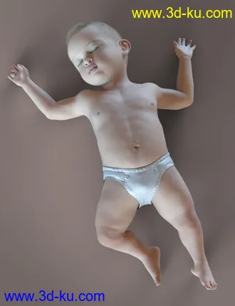 3D打印模型Deepsea Baby HD for Genesis 8.1 Male的图片