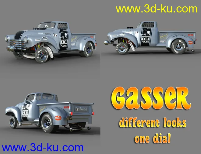 Gasser Muscle Car模型的图片4