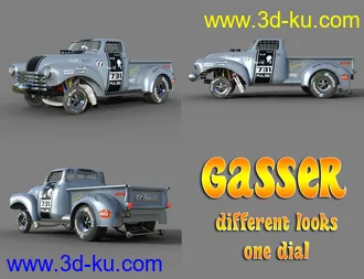 3D打印模型Gasser Muscle Car的图片