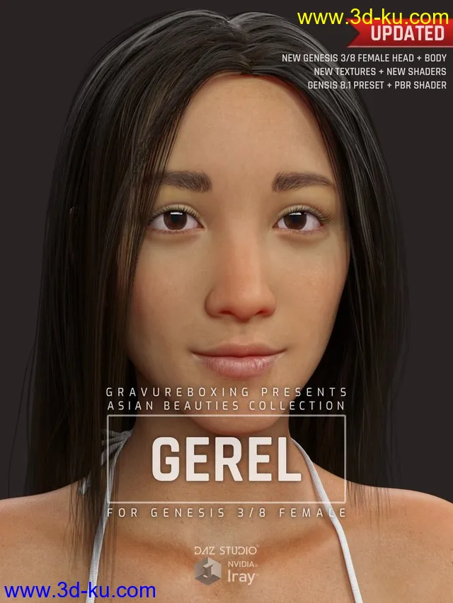 Gerel G3G8F for Genesis 3 and 8 Female模型的图片1