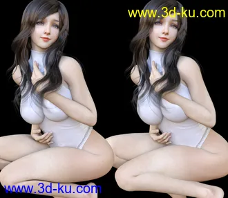 3D打印模型HS dForce Hip and Breast V2 for Genesis 3, 8 and 8.1 Females的图片