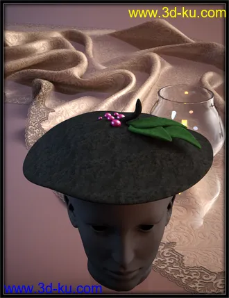 ND Fantasy Hats for Genesis 8 Female模型的图片4