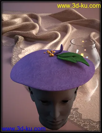 ND Fantasy Hats for Genesis 8 Female模型的图片6