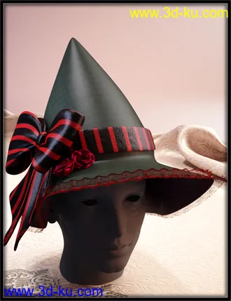 ND Fantasy Hats for Genesis 8 Female模型的图片8