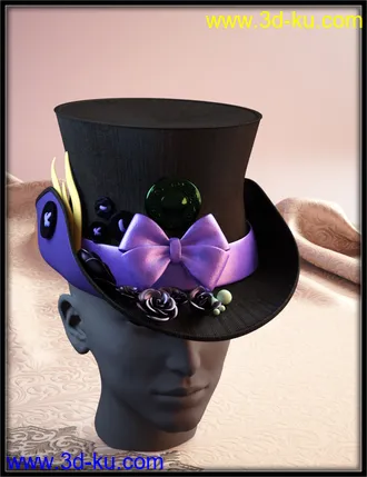 ND Fantasy Hats for Genesis 8 Female模型的图片11