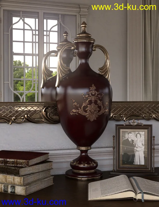 Rococo Vases Iray模型的图片4