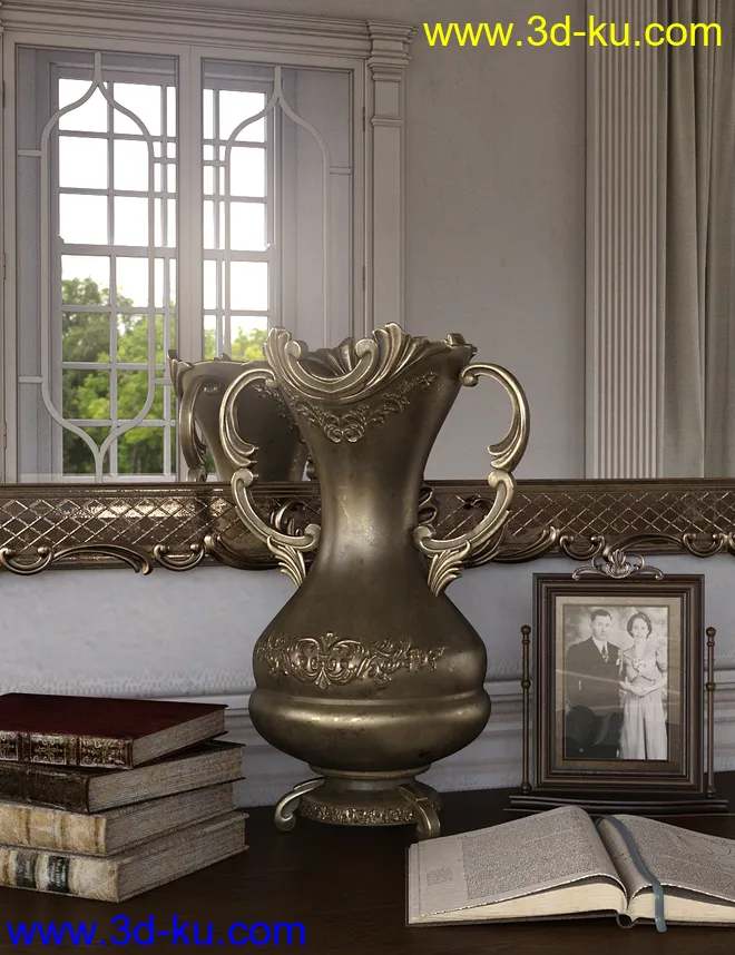 Rococo Vases Iray模型的图片6