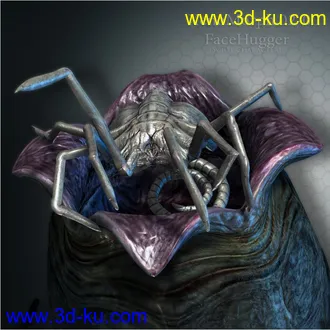 3D打印模型XenoMorph 02-00 FaceHugger的图片