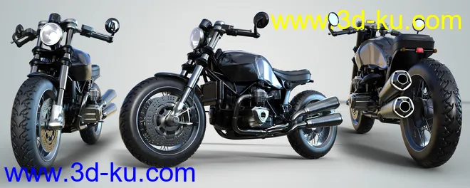 Z Modern Roadster Motorbike and Poses模型的图片4