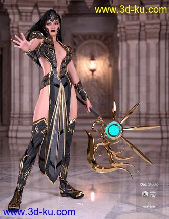 3D打印模型dForce Ember Caller Outfit for Genesis 8 and 8.1 Females的图片