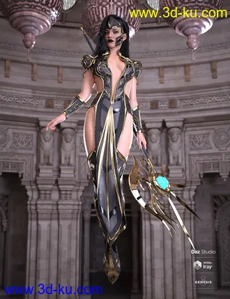 3D打印模型dForce Ember Caller Outfit for Genesis 8 and 8.1 Females的图片